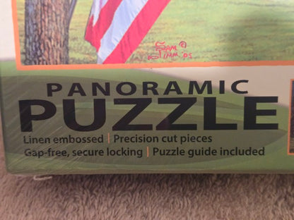 LANG American Farm Panoramic Puzzle 750 Piece Sam Timm Over 3 Feet Wide NEW