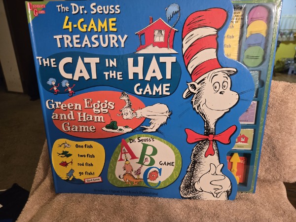 Dr. Seuss 4-Game Treasury - University Games (2003) - NEW/SEALED PIECES