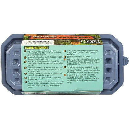 Toys by Nature Prehistoric Dinosaur Land Indoor Gardening Kit Fern Agate Raptor