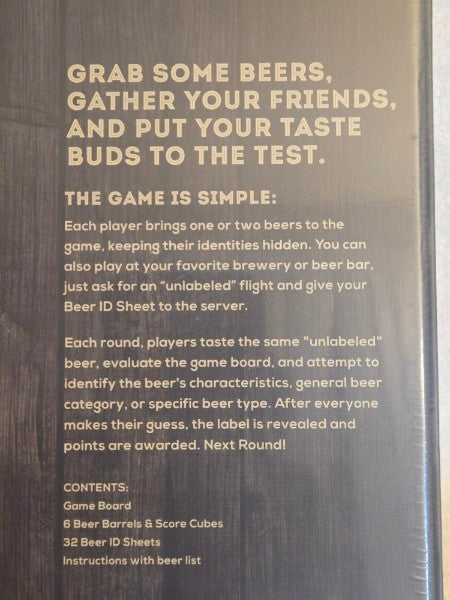 2017 Unlabeled: The Blind Beer Tasting Game New & Factory Sealed Party Game 21+