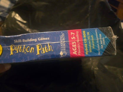 NEW Sealed! Learning Resources Python Path Phonics CD-ROM Software LER 5150 Win/Mac