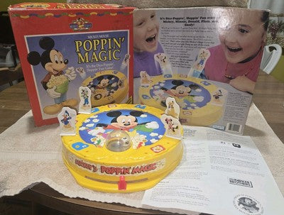 1991 Mickey's Poppin' Magic Game Mickey & Friends Dice Popping Fun 100% Complete