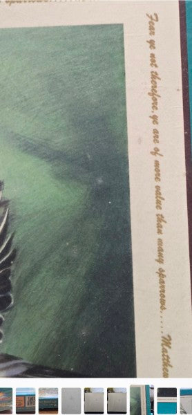 SUNSOUT IN HIS HANDS 1000 PC PUZZLE BIRDS EATING IN JESUS HANDS MATHEW 10:31 NEW SEALED