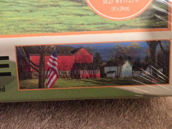 LANG American Farm Panoramic Puzzle 750 Piece Sam Timm Over 3 Feet Wide NEW