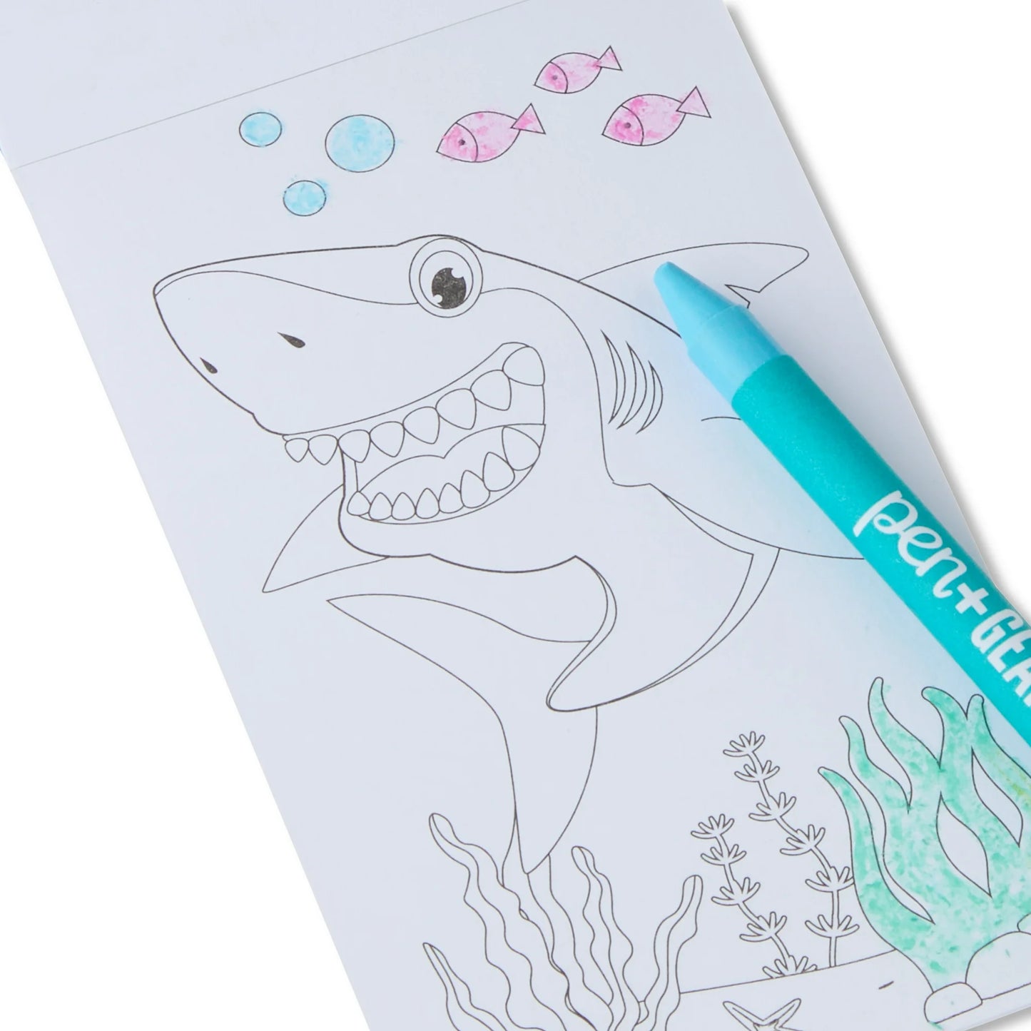 Pen+Gear 12 Mini Coloring Books With Crayons & Stickers Jungle & Ocean Animals