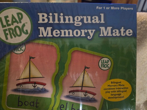 Leap Frog Bilingual Memory Mate Card Game Spanish Sight Words Homeschool New Factory Sealed