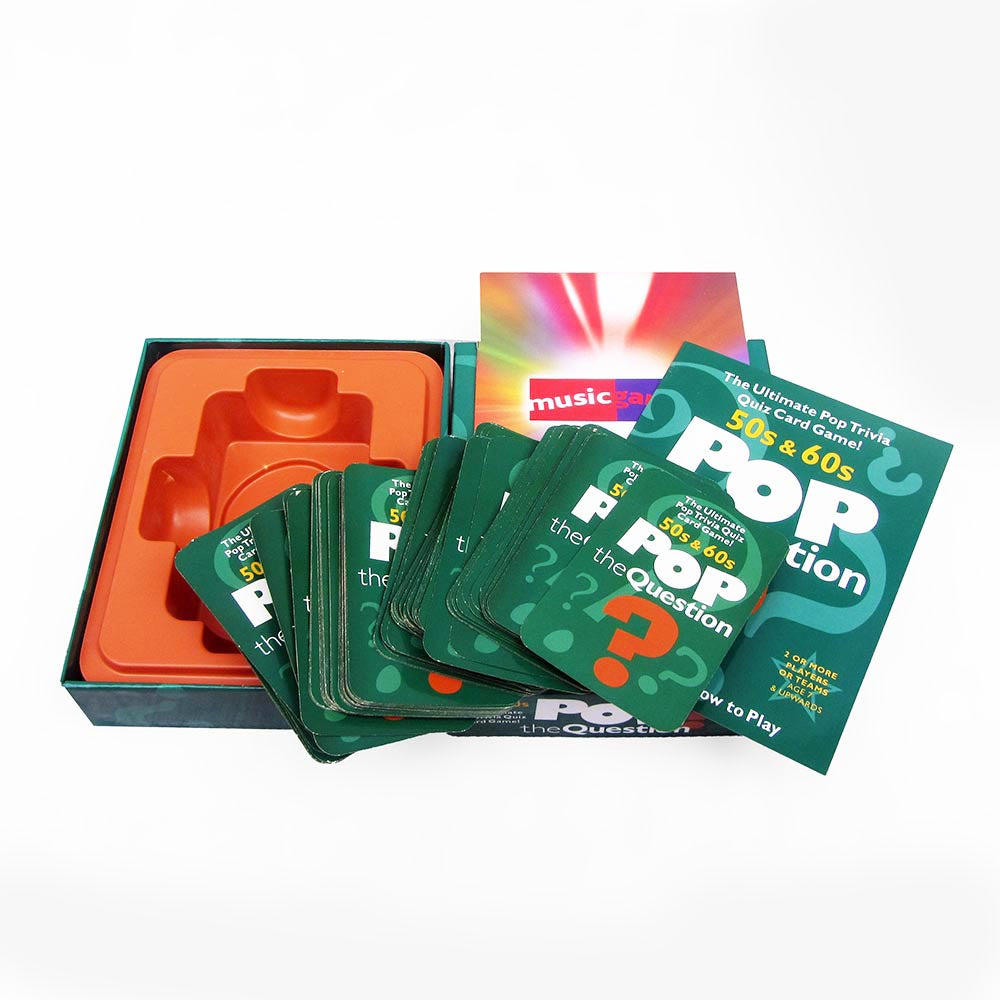 50's & 60's POP the QUESTION? Pop Music Trivia Quiz Card Game Guess the Artist new factory sealed!