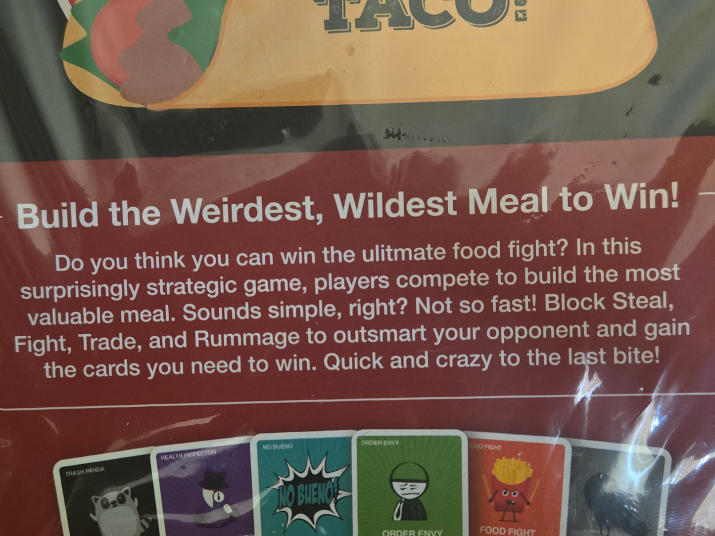 Taco vs Burrito Strategy Card Game - 2025 PlayMonster Edition - New & Sealed
