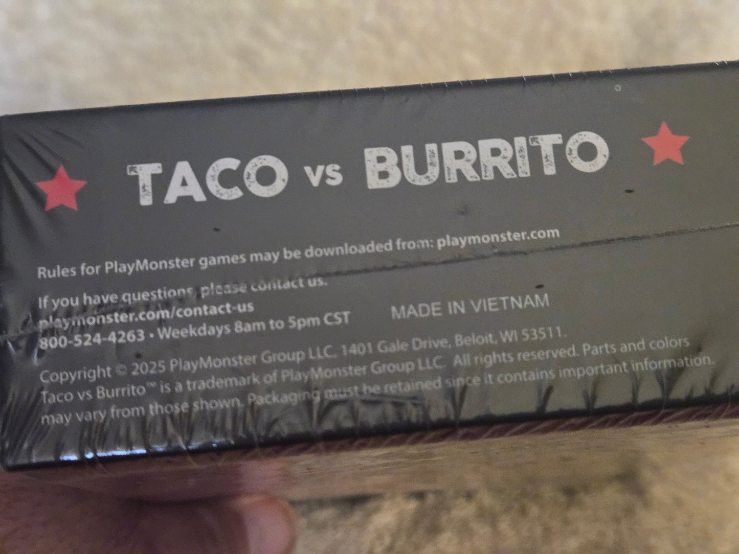 Taco vs Burrito Strategy Card Game - 2025 PlayMonster Edition - New & Sealed