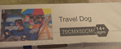 Funny Dog on Beach 1000 Pc Jigsaw Puzzle Travel Puppy Selfie 27x20" NEW Sealed