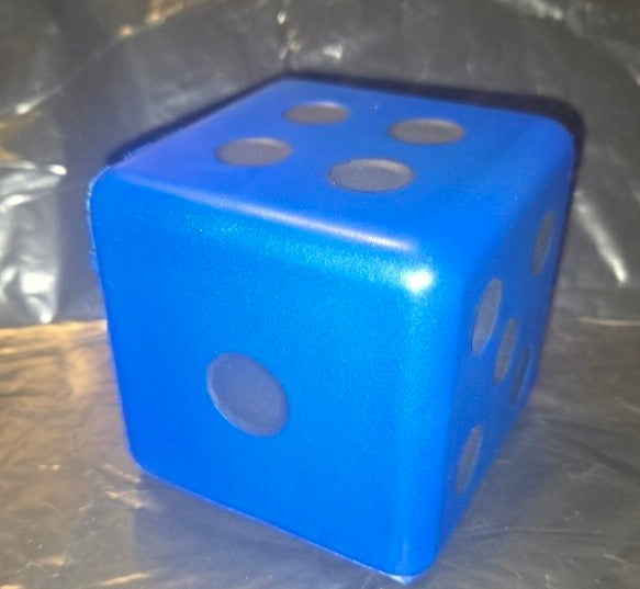 SET 0F 5 JUMBO 3 INCH FOAM COLOR DICE FUN FOR CARPET YAHTZEE PRESCHOOL LEARNING