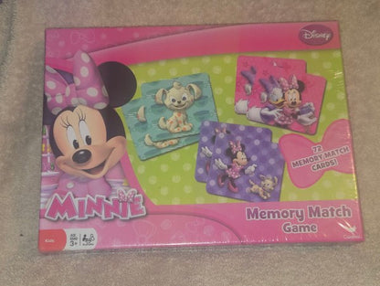 Share Disney Minnie Mouse Memory Match Game 72 Cards Cardinal Disney Junior NEW Sealed