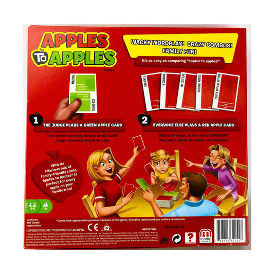 2020 Apples to Apples Card Game, Family Game for Game Night with Family-Friendly Words new factory sealed