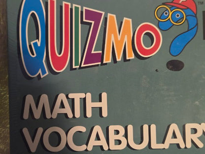 Quizmo Math Vocabulary Educational Bingo Game New Sealed World Class Materials