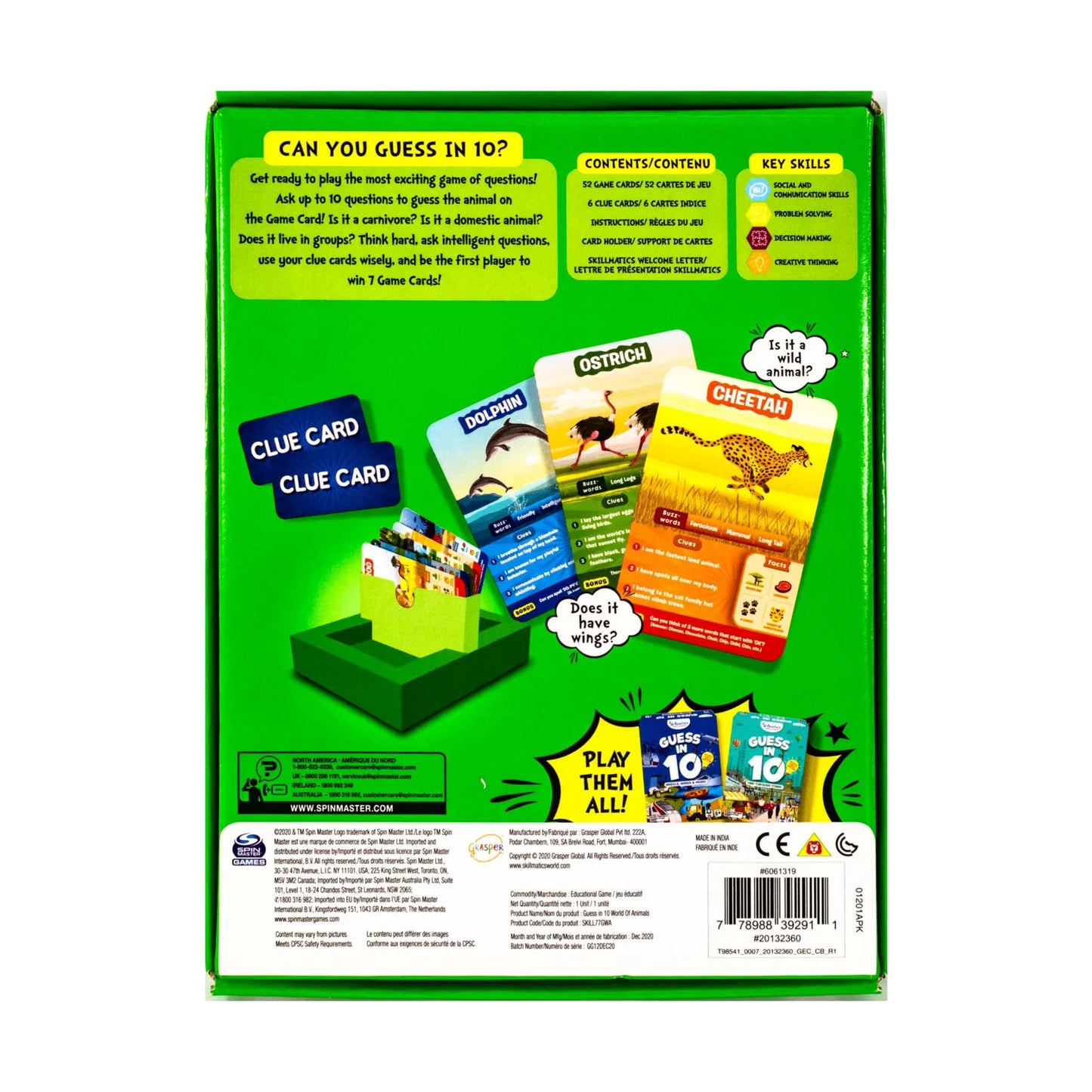Stillmatics Guess In 10 World Of Animals Quick Family Game Of Smart Questions 5+ New Sealed