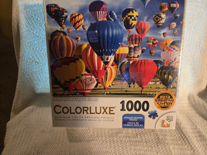 Colorluxe 1000 Piece Jigsaw Puzzle - Up, Up and Away! Albuquerque Balloons New Sealed