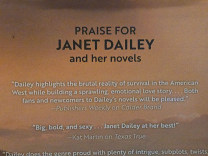 Calder Grit by Janet Dailey Hardcover Dust Jacket The Calder Brand Book 2 Romance