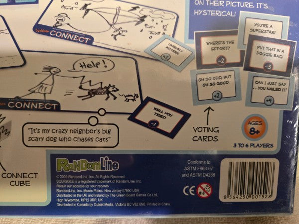New Squiggle Connect Drawing Game RandomLine Factory Sealed NAPPA Gold Award Rare Find!