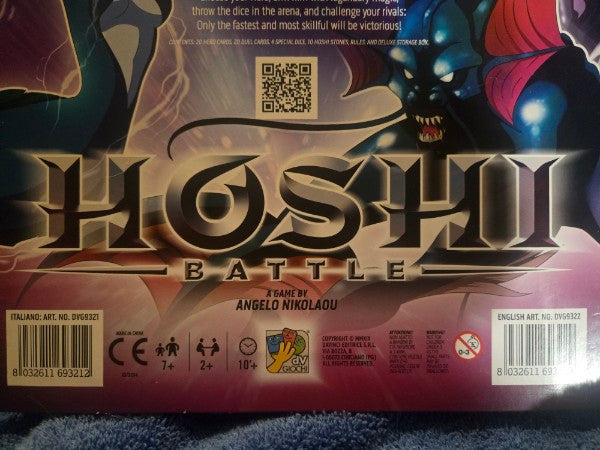 Hoshi Battle Board Game - Brand New Sealed - Rare Out of Print Yokai Duel Game