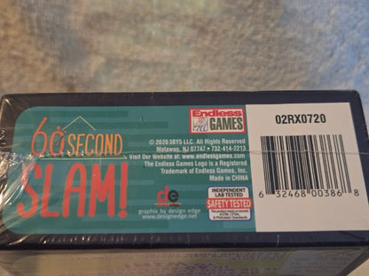 Share 60 Second Slam! Word Category Party Game Factory Sealed New Endless Games 2020