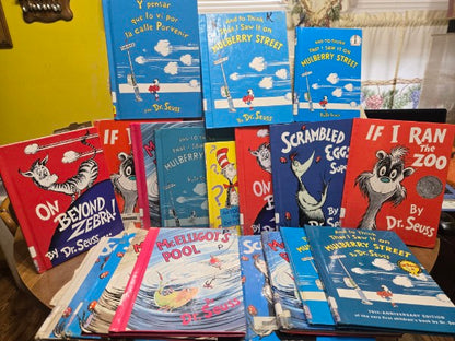 ULTIMATE Dr. Seuss DISCONTINUED 19-Book Library Archive - Rare VariantS & 1937 Blue "And To Think It Happened On Mulberry Street"