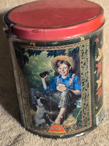 Share Vtg. 1998 Coca-Cola Puzzle in Tin 200 Pc Factory Sealed Norman Rockwell Boy Dog