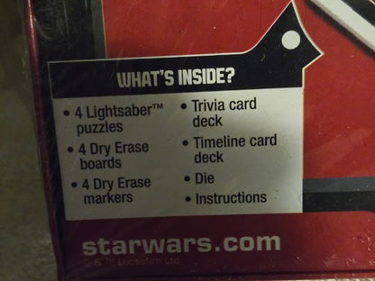 Star Wars Trivia Game – 650+ Questions & Lightsaber Puzzles – New & Sealed
