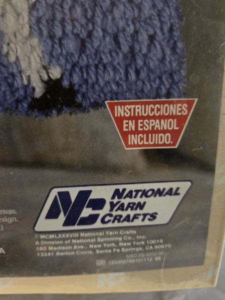 Vintage National Yarn Crafts Carousel Latch Hook Kit (P462) new sealed