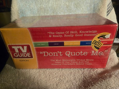TV Guide Don't Quote Me Board Game Wiggles 3D New Factory Sealed Vintage 2004