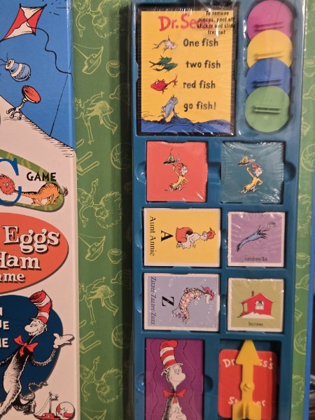 Dr. Seuss 4-Game Treasury - University Games (2003) - NEW/SEALED PIECES