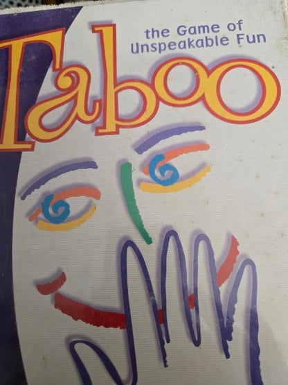 Vintage 2000 Taboo Classic Family Board Game Hasbro New Sealed W/Storage Wear