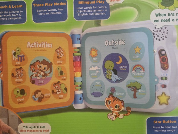 LeapFrog Learning Friends 100 Words Book -Bilingual (English/Spanish) New In Box