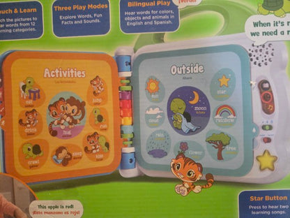 LeapFrog Learning Friends 100 Words Book -Bilingual (English/Spanish) New In Box