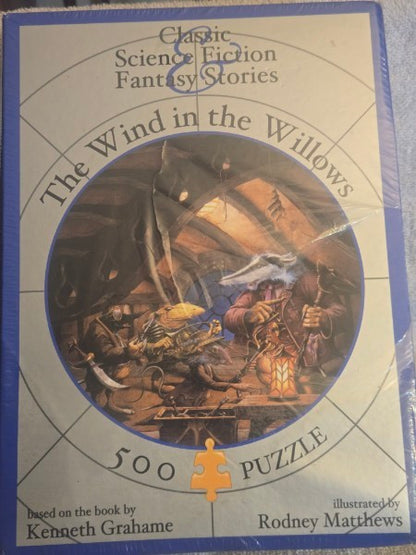 The Wind in the Willows (Kenneth Grahame) 500pc Round Puzzle Rodney Matthews New