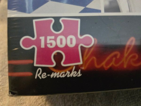 Re-marks Route 66 Jigsaw Puzzle 1500 Piece Americana Diner Collage Sealed New