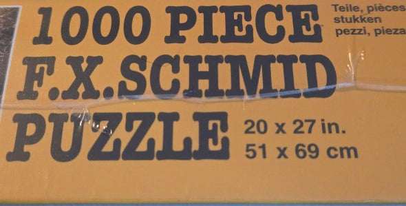 Vintage FX Schmid Silver Belle Run 1000 Pc Puzzle Ted Blaylock Sealed Train 1995