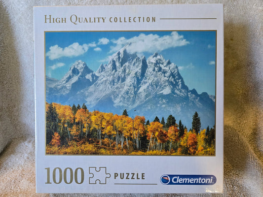 Clementoni 1000 Piece Jigsaw Puzzle Grand Teton in Fall Made in Italy High Quality Collection