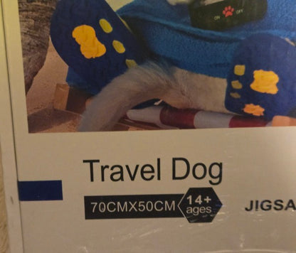 Funny Dog on Beach 1000 Pc Jigsaw Puzzle Travel Puppy Selfie 27x20" NEW Sealed