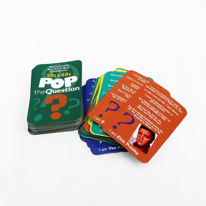 50's & 60's POP the QUESTION? Pop Music Trivia Quiz Card Game Guess the Artist new factory sealed!