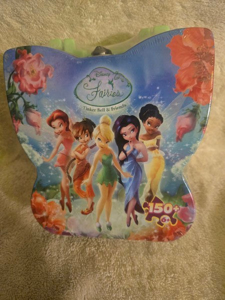 Vtg 2007 Disney Fairies Tinker Bell Puzzle SEALED Butterfly Tin 150 Pc MEGA Find