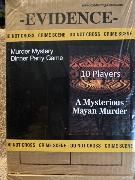 A MYSTERIOUS MAYAN MURDER-MURDER MYSTERY DINNER PARTY GAME FOR 10 PLAYERS RED HERRING GAMES