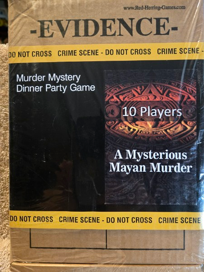 A MYSTERIOUS MAYAN MURDER-MURDER MYSTERY DINNER PARTY GAME FOR 10 PLAYERS RED HERRING GAMES