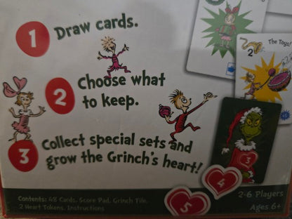 Dr. Seuss Grinch Grow Your Heart Card Game Factory Sealed Goliath 2024 New