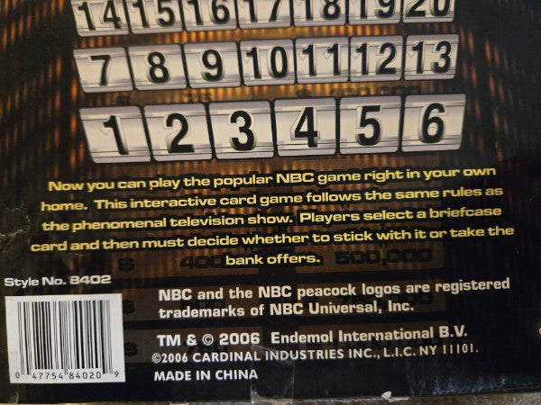 Deal or No Deal Card Game Collector's Metal Briefcase Edition Brand New Factory Sealed