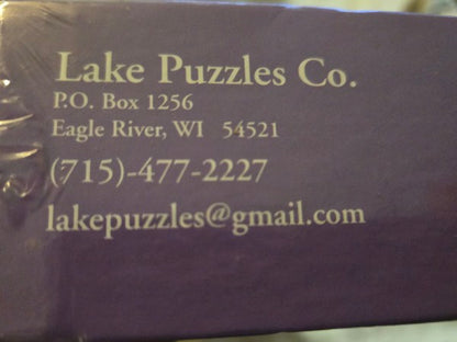 Eagle River, WI Ice Castles 1947, 1957, 1976, 1995 550-Piece Jigsaw Puzzle Sealed Dent Back