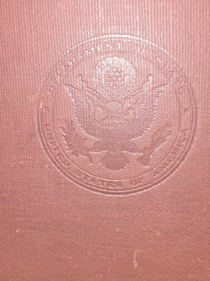 1942 Foreign Relations of the US China Diplomatic Papers WWII GPO Ma Yeh-Shiang