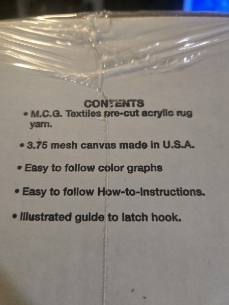 RARE Vtg MCG Textiles Latch Hook HUGGABLES DUCK Kit 36102 NEW Sealed 15" Plush