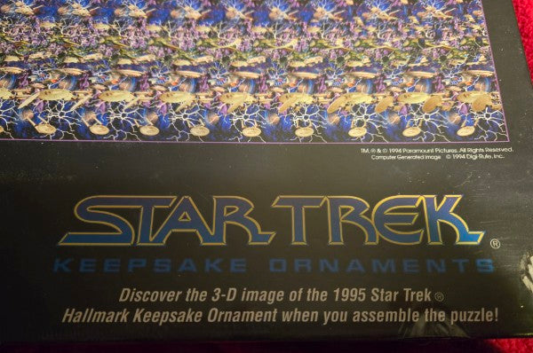 Vtg 1994 Star Trek Puzzle 3-D Sensations Springbok Hallmark 500 pc SEALED NOS