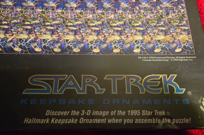 Vtg 1994 Star Trek Puzzle 3-D Sensations Springbok Hallmark 500 pc SEALED NOS