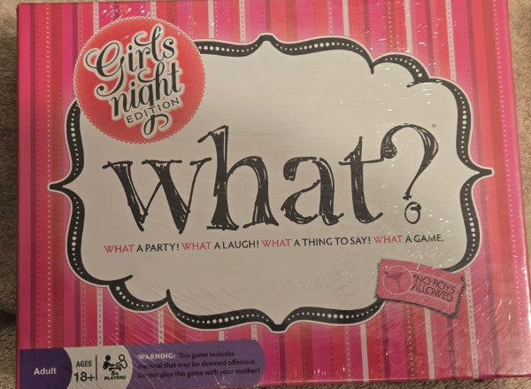 What? Girls Night Edition Adult Party Game Outset Media New Sealed 18+ FUN NOS